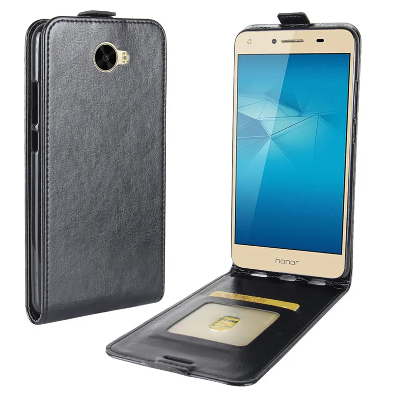 Black Чехол с откидной крышкой чехол для huawei Y5II Y5 II 2 CUN-U29 CUN-L21 CUN-L01 кожаный чехол huawei Y5 II Y5II CUN U29 Y 5ii Lte Y6 Элитный чехол для телефона - Цвет: Black