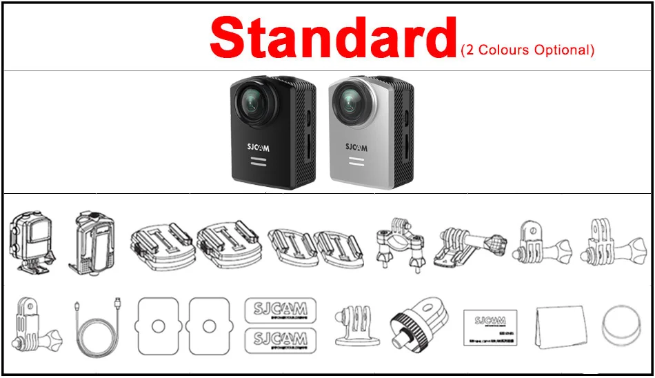 SJCAM M20/M20 Air Мини спортивная экшн-Камера Подводная 4K Wifi гироскоп мини видеокамера 16MP водонепроницаемый SJCam Спорт DV рекордер
