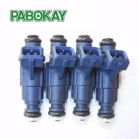 4 pieces x flow matched fuel injector set for vw audi 1 8 0280156065 06b133551m