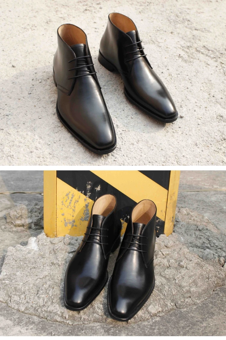 Vikeduo/Новинка года; военные ботинки; мужские кожаные ботинки; Bota Masculina; модные повседневные роскошные черные высокие зимние мужские ботинки ручной работы
