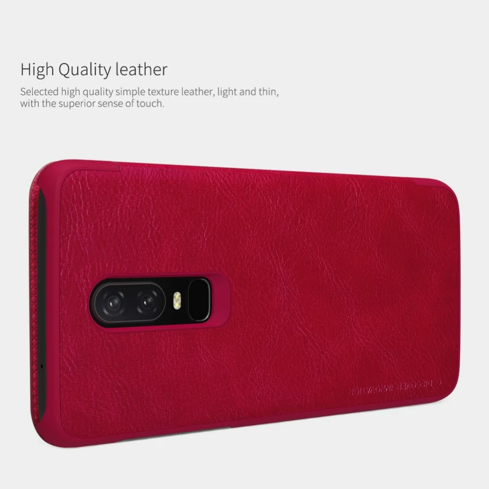 Oneplus 6 Чехол One plus Oneplus6 чехол Nillkin QIN серия Filp Кожаный кошелек с функцией