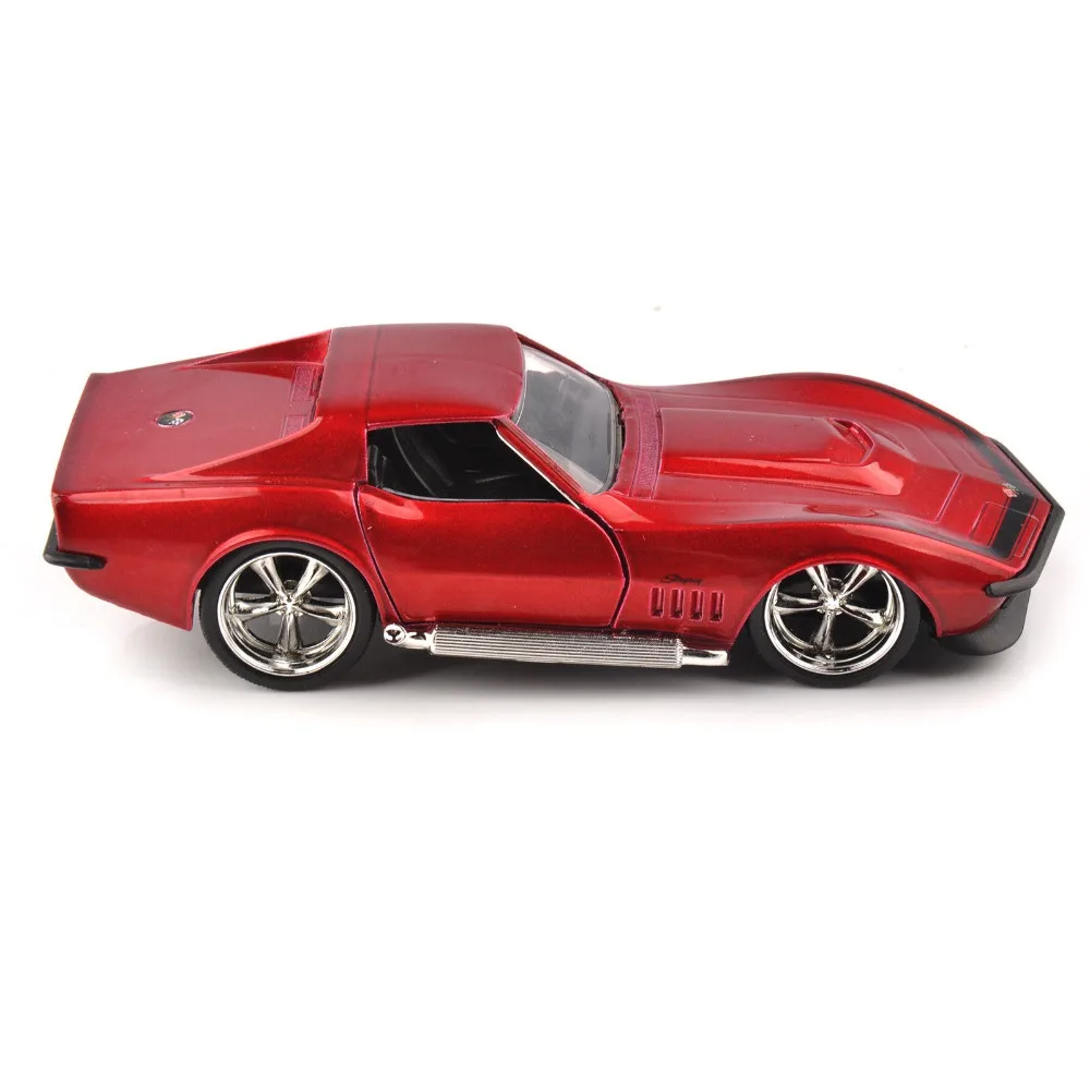1969 Корвет литье под давлением 1/32-Е моделирование stingray ZL-1 красный классический автомобиль JADA игрушки 9851 коллекция хобби модель детский подарок