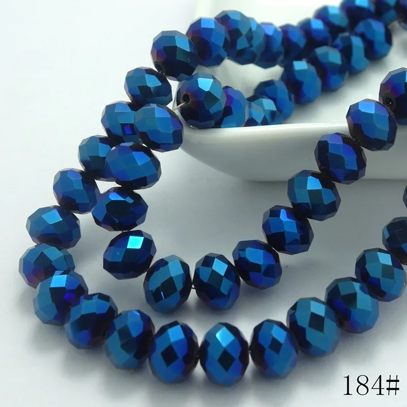 Граненые хрустальные бусины с отверстием для изготовления ювелирных изделий 6x4