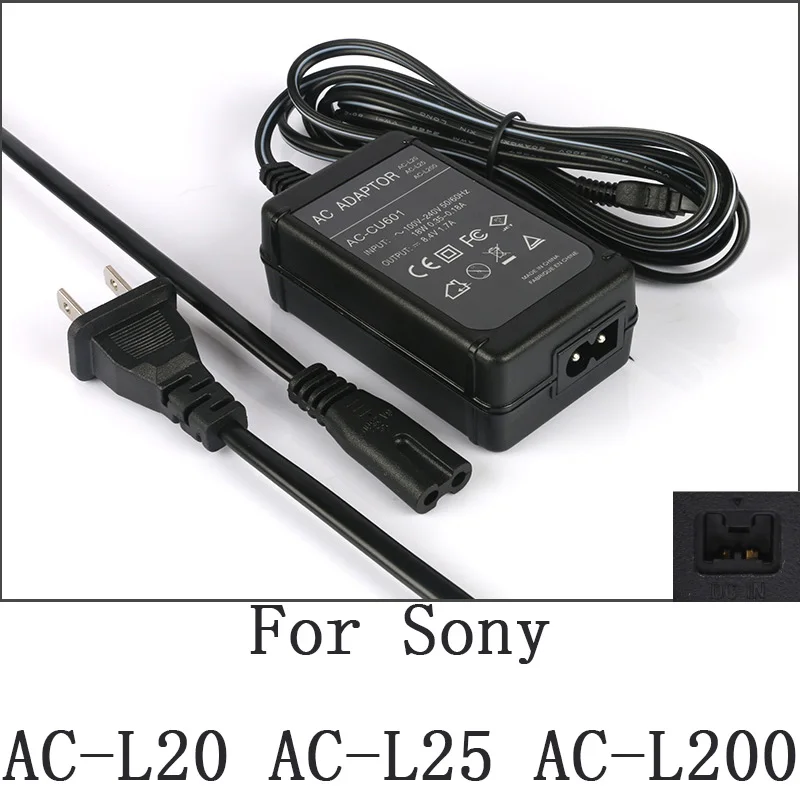 AC Мощность адаптер Зарядное устройство для sony HDR-XR150 HDR-XR155 HDR-XR160 HDR-XR260 HDR-SR5 HDR-PJ760 HDR-SR7 HDR-SR8 HDR-SR10