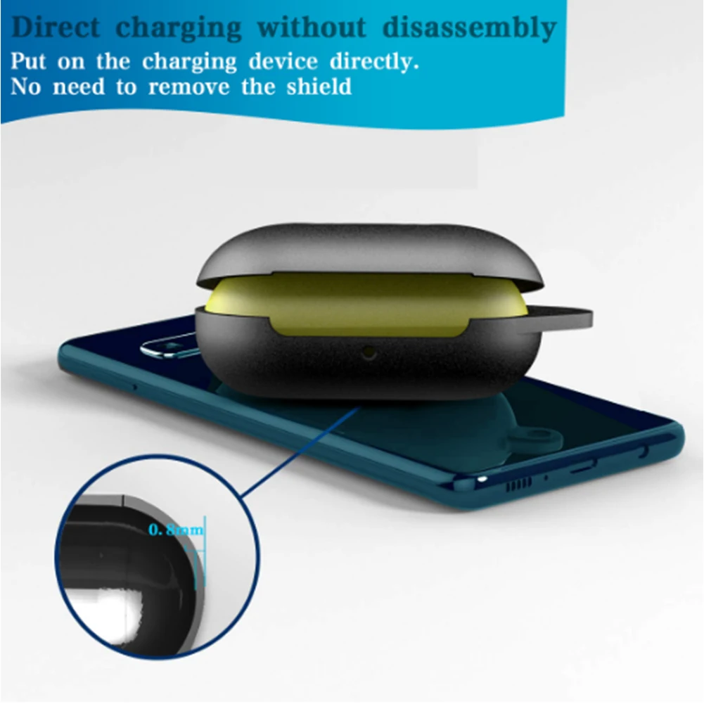 Силиконовый Полный Защитный чехол для наушников samsung Galaxy Buds Sports Bluetooth раскладушка