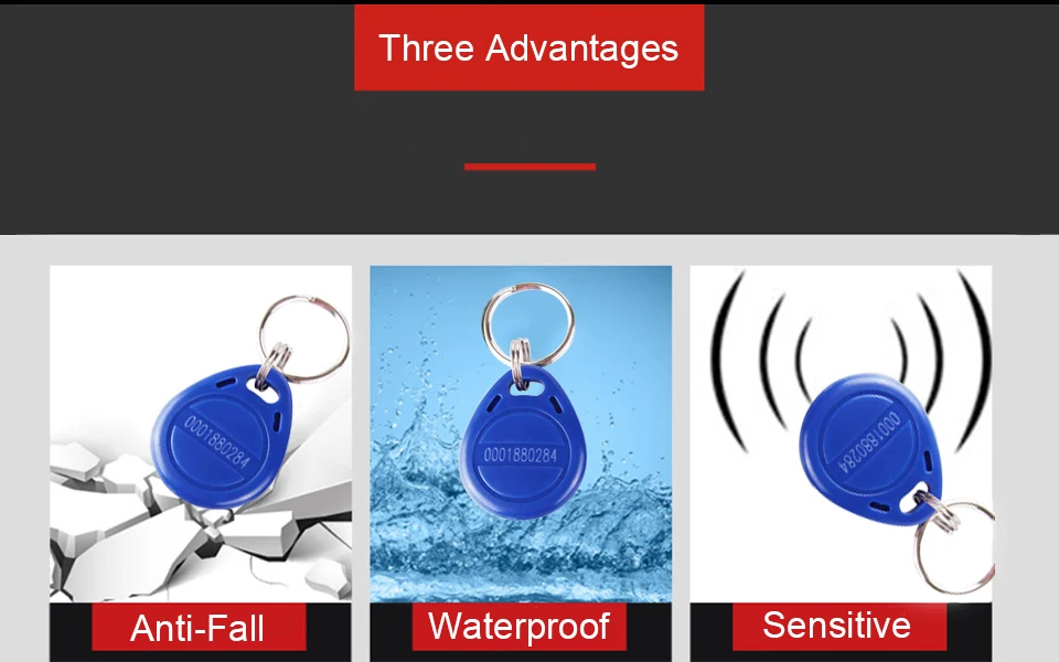 5 шт. EM4100 RFID значок ключ 125 khz ID брелок TK4100 теги карты Стикеры брелок маркер кольцо близость чип llavero порта Chave карты
