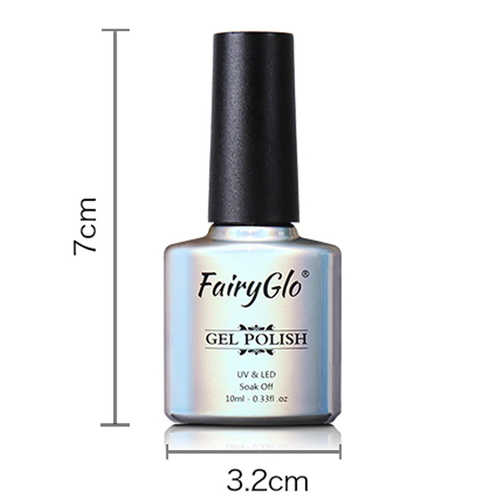 FairyGlo10ML Радужный цвет УФ гель лак для ногтей Гель Блестящий маникюрный цветной