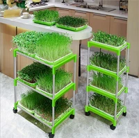 new double layer bean sprouts plate seedling tray planting dishes growing wheat seedlings nursery pots home garden plant tools