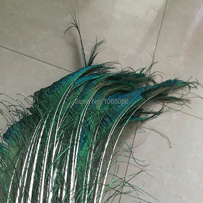 Hot Sale! 500pcs/lot sword peacock feathers 70-80cm long natural feather Diy jewelry Decorative Decor fittings | Дом и сад