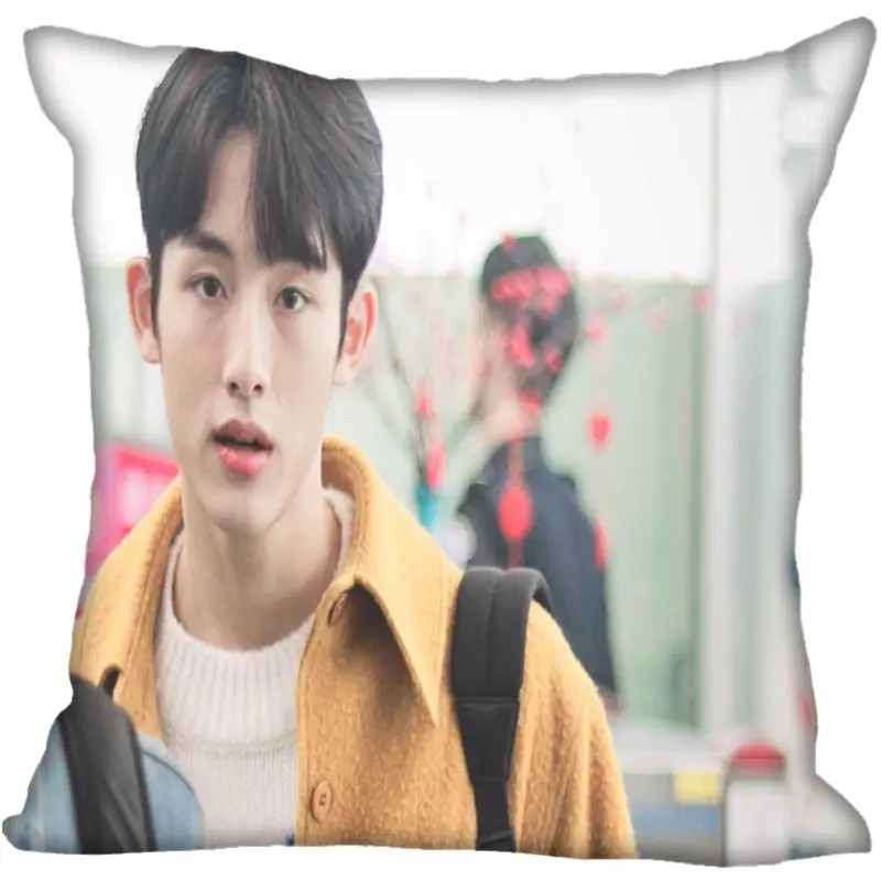 5 Fan Xi, хит, на заказ, KPOP, NCT, WINWIN, принтованная шелковая квадратная наволочка, для дома, декоративная, на молнии, атласная наволочка(одна сторона - Цвет: 5