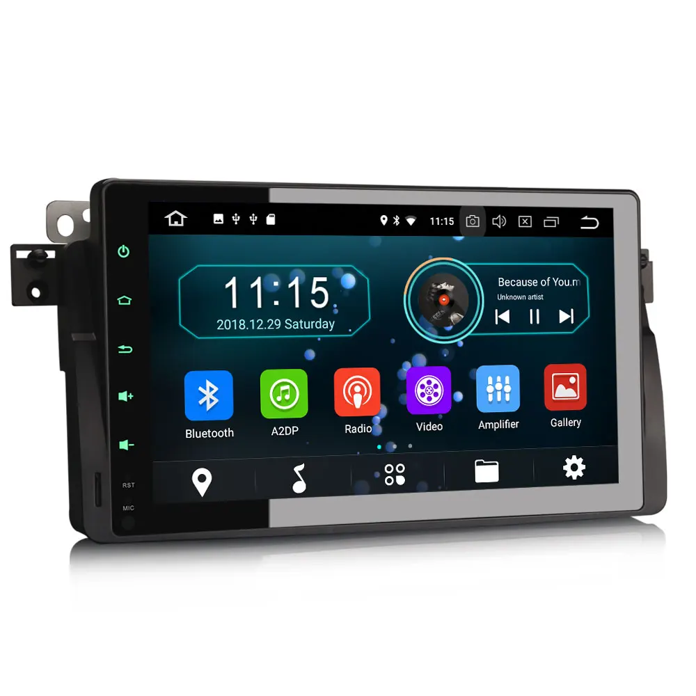 Erisin ES3996B Авто 9 'Ƈ Din Android 8 1 Автомобильный DVD плеер для BMW 3 серии E46 M3 Rover75 мг gps