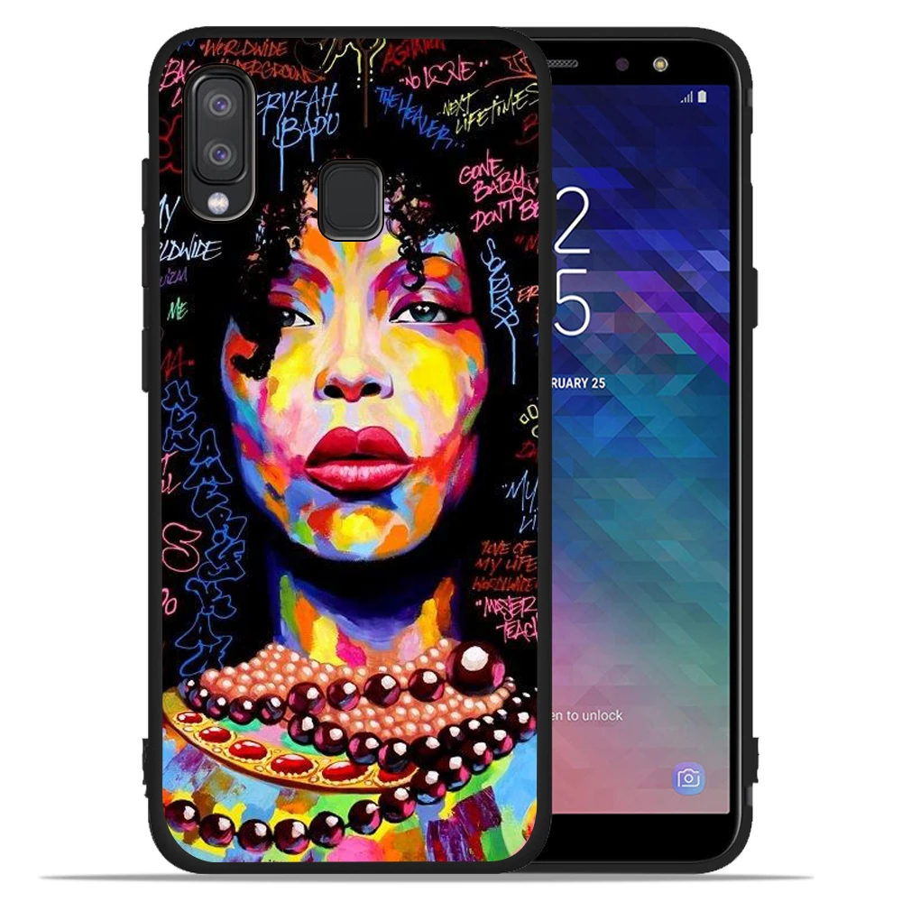 Мягкий силиконовый чехол для samsung Galaxy A50, чехол для девочек в африканском стиле, чехол для samsung A10 A20 A30 A40 A70 M10 M20, чехол, Etui