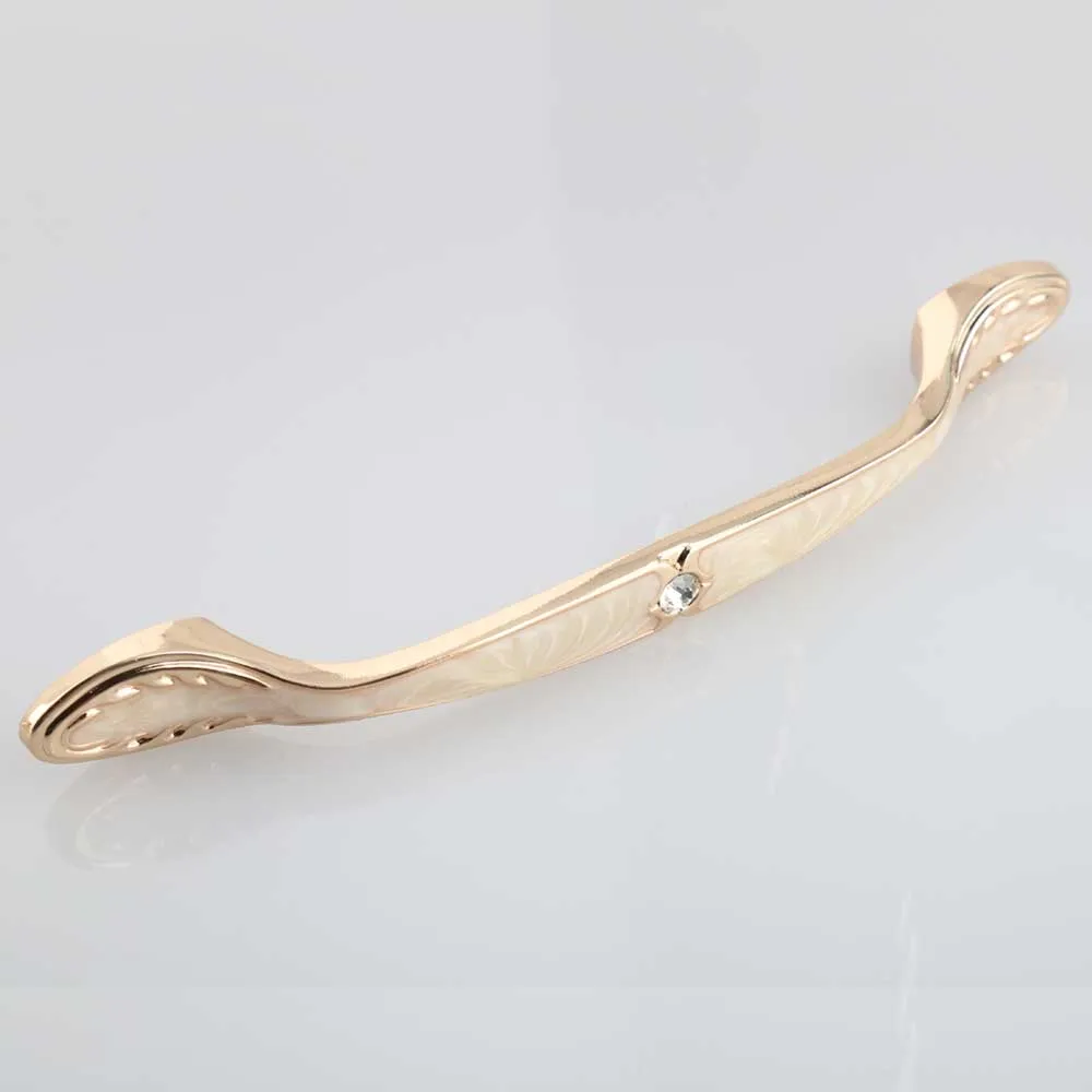 96 мм 128 современная модная ручка для мебели золотой Янтарный полимер кухонный