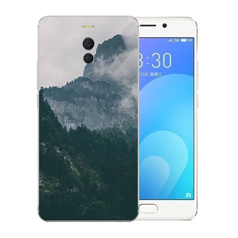 Чехлы для телефонов Meizu M6 Note Capa Landscape Pattern TPU Meilan задняя крышка Note/Blue Charm 6 Funda |