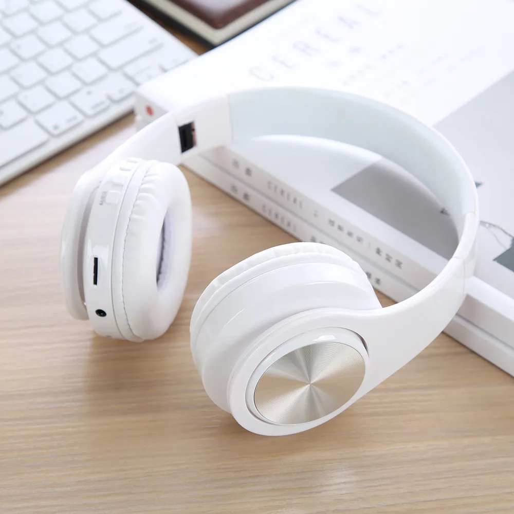 Беспроводные наушники VOBERRY, гарнитура Bluetooth 4,1, регулируемые складывающиеся наушники с микрофоном для ПК, мобильного телефона, Mp3 DD CT