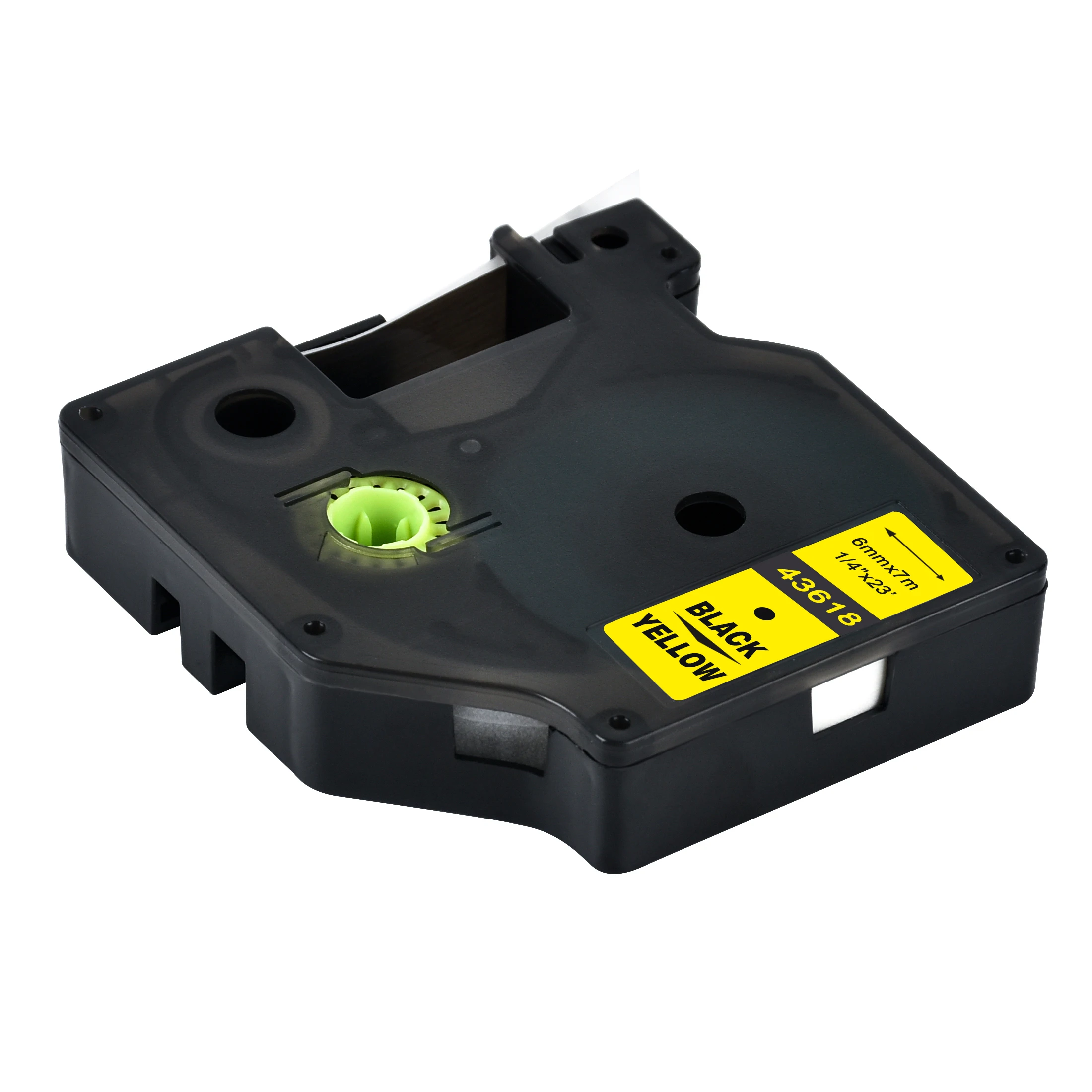 Cidy 5 шт. совместимый с Dymo Labelmanager 6 мм D1 черный на желтом Maker 43618 картриджи для