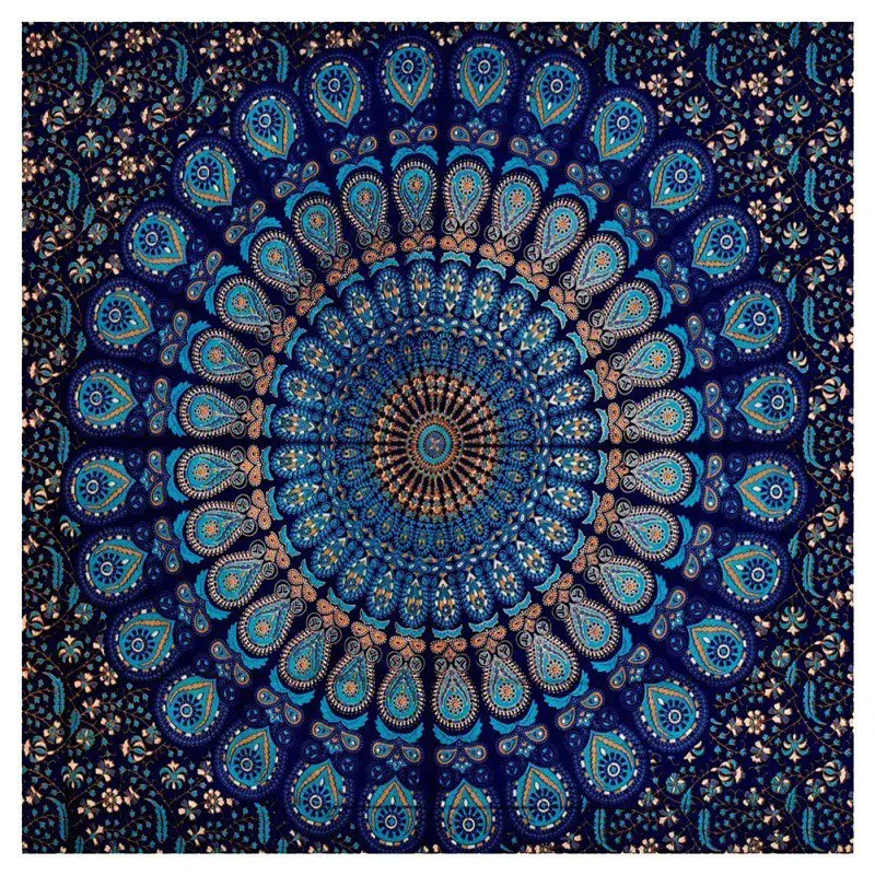 Креативный гобелен в Индийском Стиле Богемный настенный Декор пляжный коврик