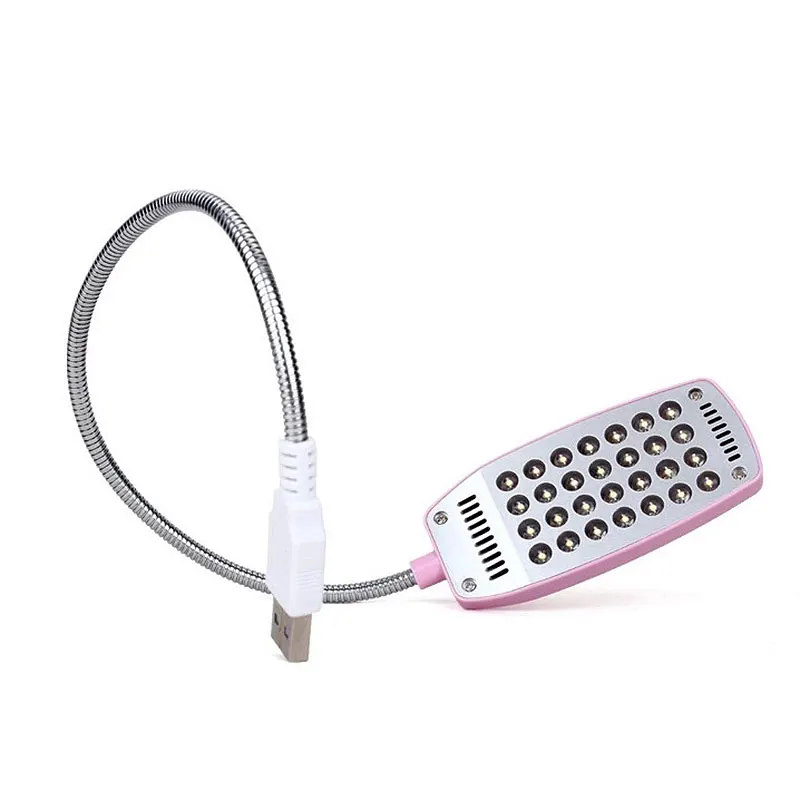 1 шт. новые гибкие ультра яркие мини 28 LED USB настольные лампы лампа для чтения книг