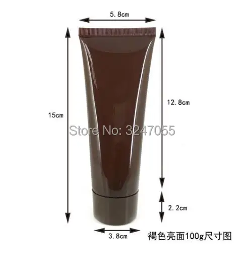 100 мл/г коричневое пластиковое косметическое средство для очищения лица мягкие