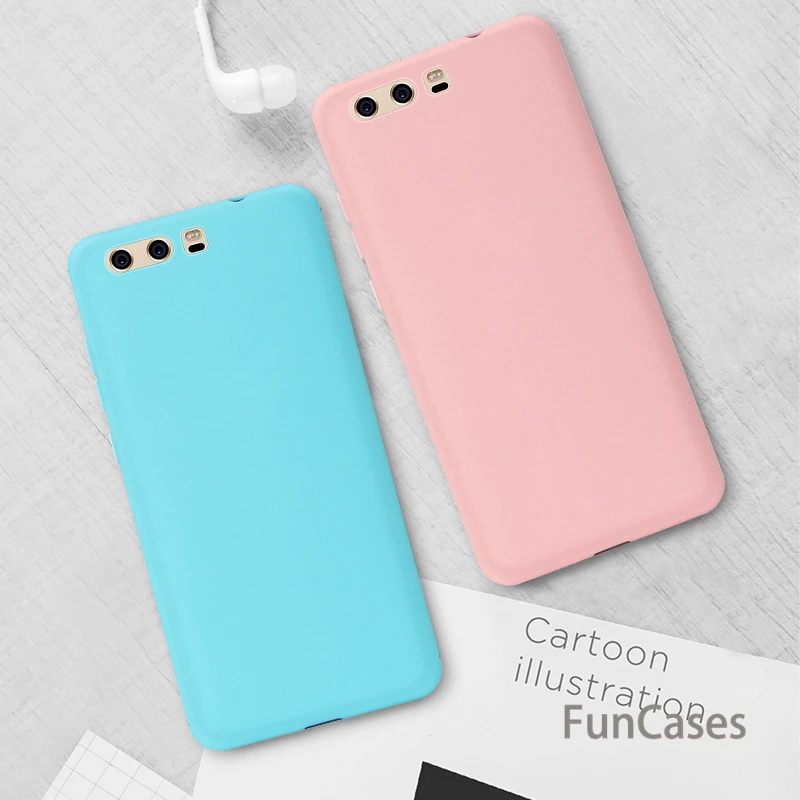 Силиконовый матовый чехол из ТПУ для huawei P20 Lite P30 Pro P10 P8 P9 2017 P Smart 2019 телефона Nova 4 2