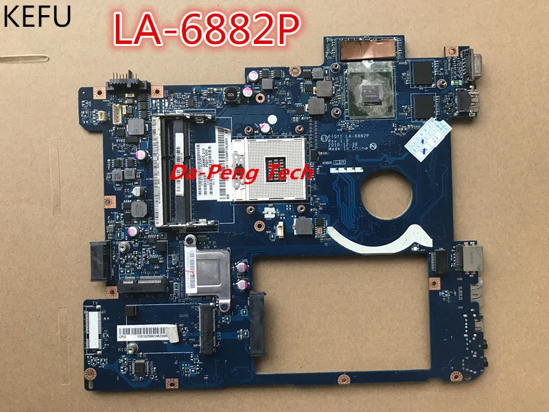 KEFU PIQY1 LA-6882P материнская плата для ноутбука lenovo Y570 Поддержка I7 Процессор HM65 N12P-GT1-A1 ddr3 pga989 материнская плата