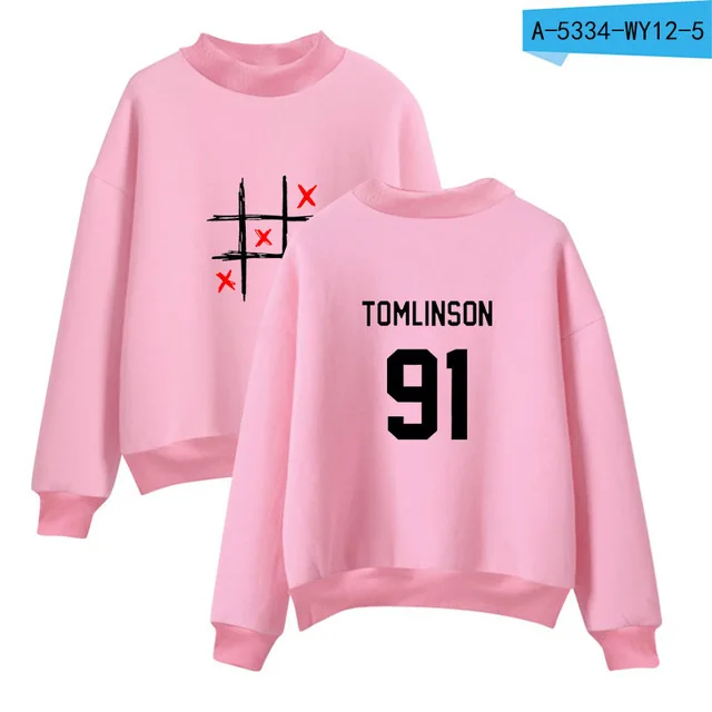 GL pink Луи Томлинсон одно направление толстовки свитшоты новая толстовка с капюшоном верхняя одежда стиль водолазка Одежда Зима размера плюс - Цвет: GL pink