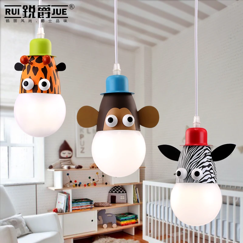 

Креативная мультяшная одноголовая Светодиодная лампа Droplight для мальчиков и девочек, детская комната, лампа для спальни, потолочная лампа пр...