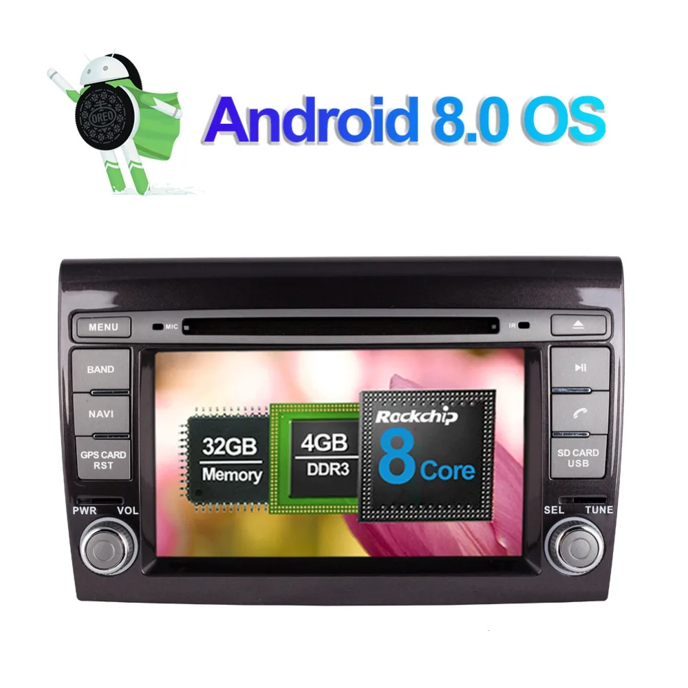 7 дюймовый Android 1/8 0 Восьмиядерный 4 Гб ОЗУ автомобильное радио стерео GPS навигация