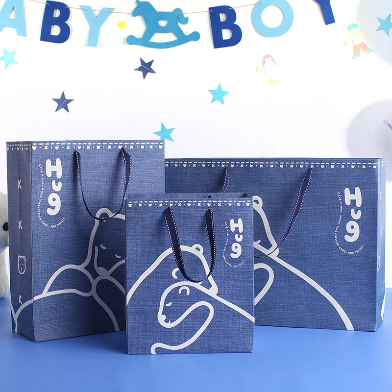 5 шт./лот супер размер Подарочная сумка для маленьких мальчиков портативная