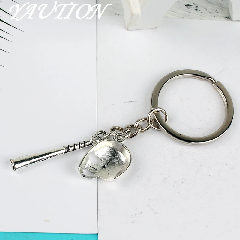 Новый модный брелок для ключей мини подвеска в виде футбольного мяча и бейсбола