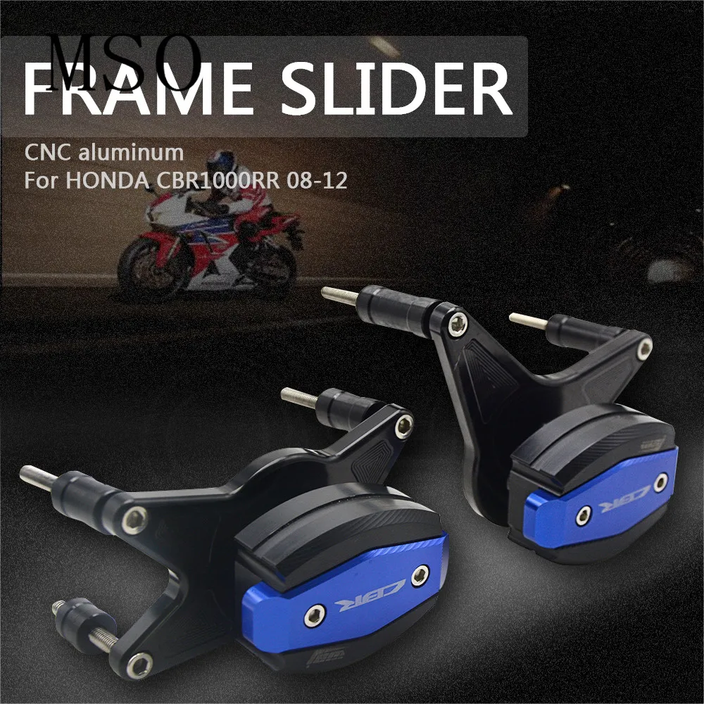 CNC алюминиевая рама мотоцикла слайдер Краш Pad защита от падения для Honda CBR1000RR 2008-2012