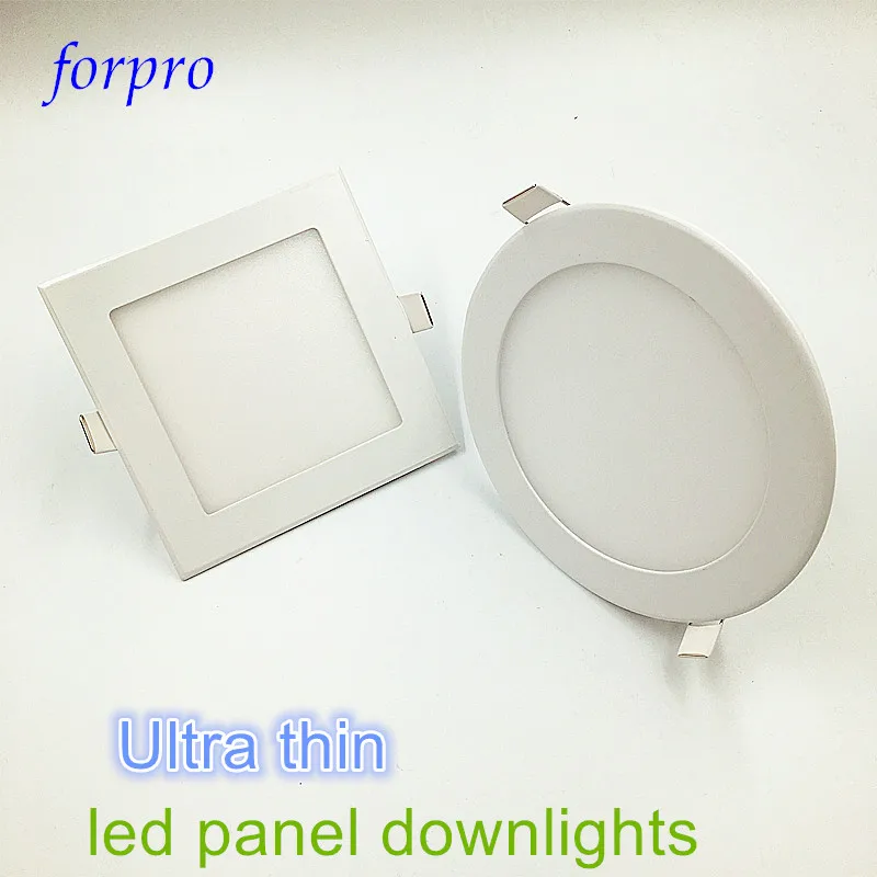 

20pcs/lot Dimmable led Panel light 3W4W6W9W12W15w18w25w downlights Square ceiling lamps With driver power 110v220v230V