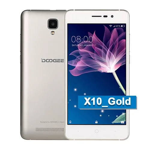 Сейчас DOOGEE X10s мобильные телефоны 5,0 дюймов ips 8 Гб Android6.0 смартфон Dual SIM MTK6580 5.0MP 3360 мАч WCDMA GSM мобильный телефон - Цвет: Gold