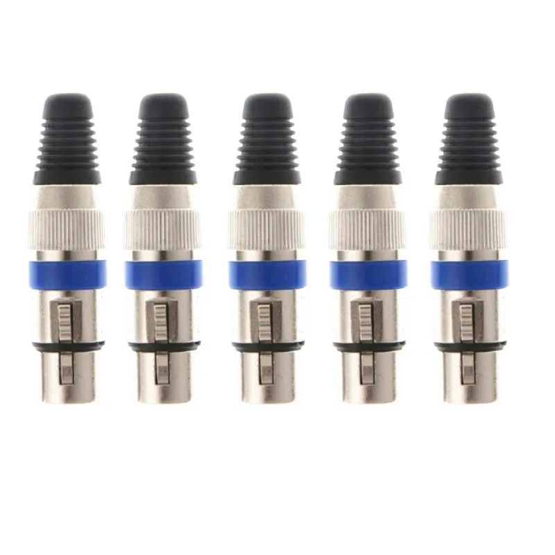 10 шт./лот 5 пар 3Pin XLR разъемы штекер и гнездо микрофона микрофонный кабель аудио