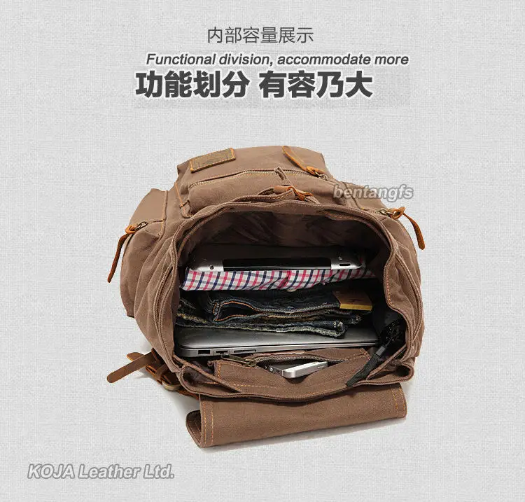 Кожаный рюкзак в стиле милитари Винтажный Мужской школьная сумка для подростков