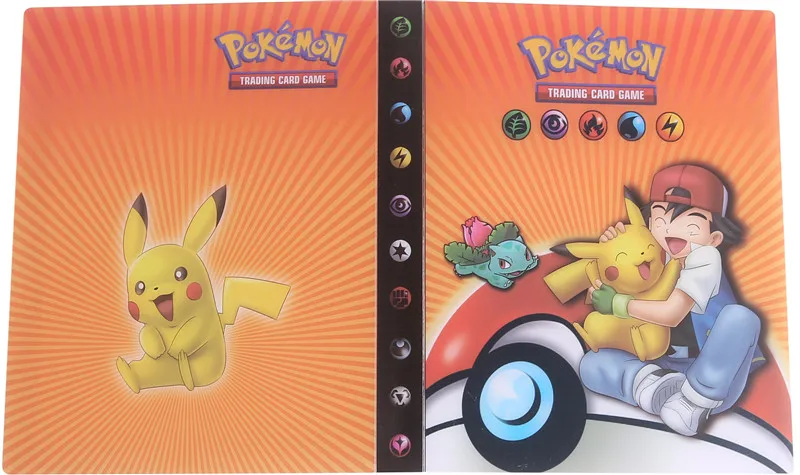Takara Tomy мультфильм аниме Карманный Монстр Пикачу держатель Альбом игрушки Коллекция Покемон карты Альбом топ для детей подарок