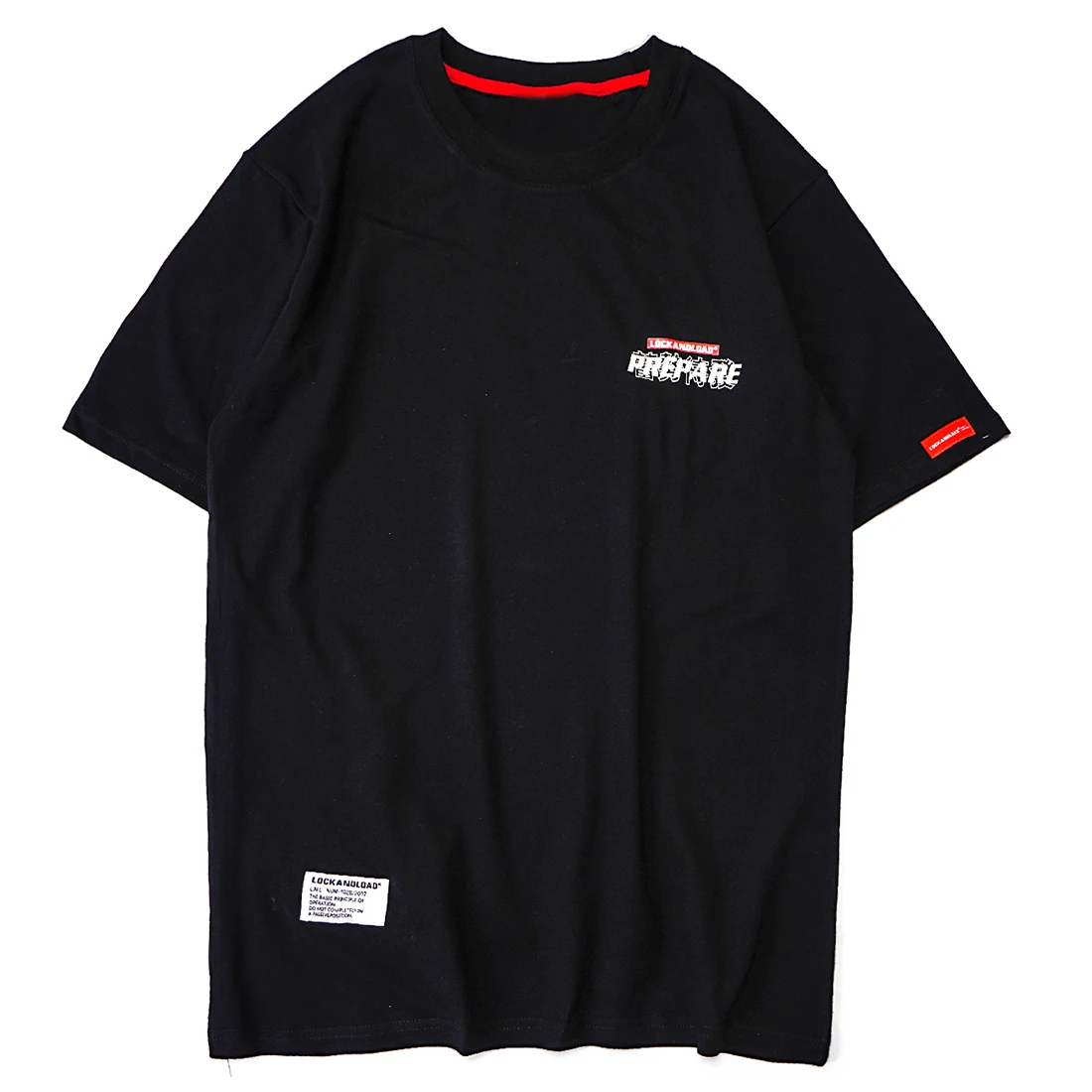 Мужская футболка с принтом aelfrec Eden уличная в стиле хип-хоп цвет красный черный 2019 |