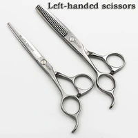 6 inch left handed scissors professional hairdressing scissors sets cutting and thinning barber shears high quality
