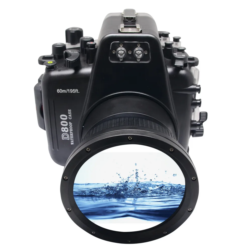 Водонепроницаемый подводный корпус сумка чехол для камеры nikon D800 105 мм f/2,8G объектив