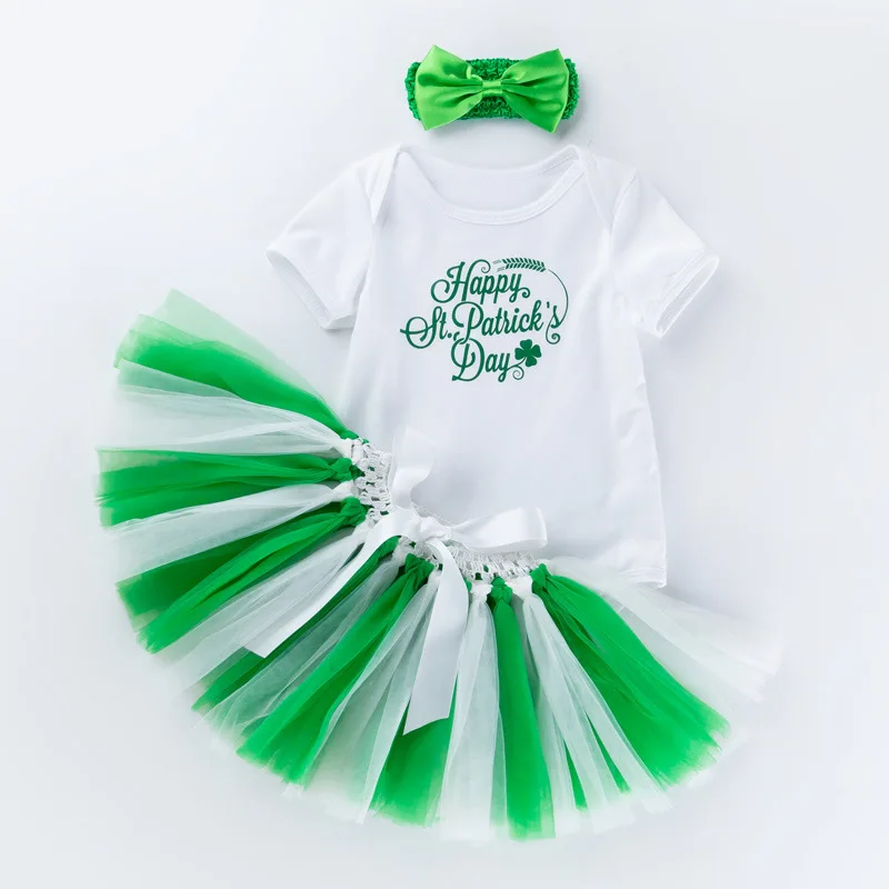 Комплект из 3 предметов Одежда для новорожденных маленьких девочек Комбинезон с