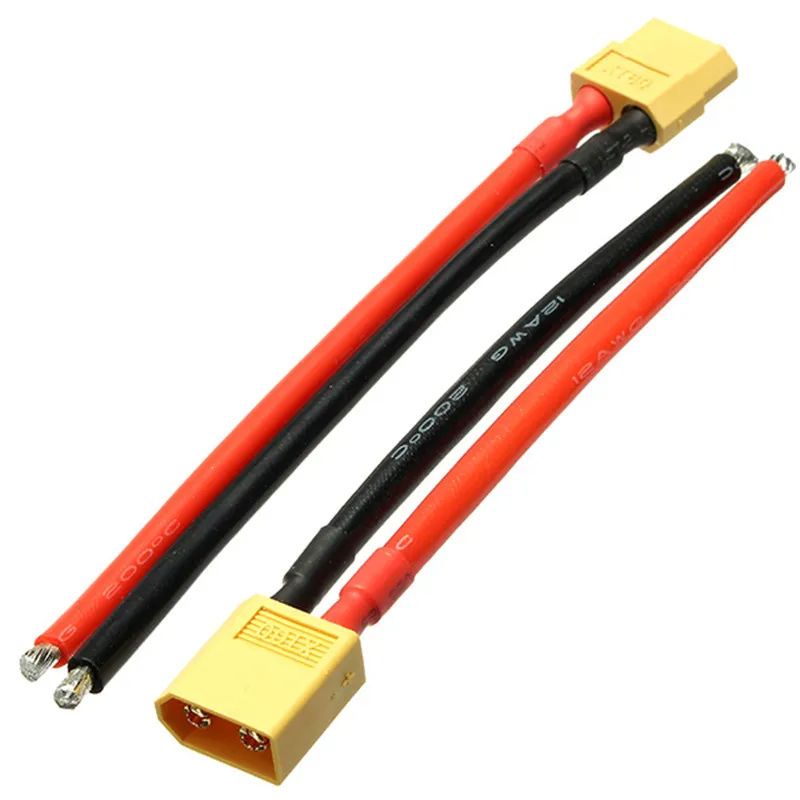 Горячая продажа Amass XT60 Мужской Женский Разъем 12AWG 10 см зарядный кабель питания
