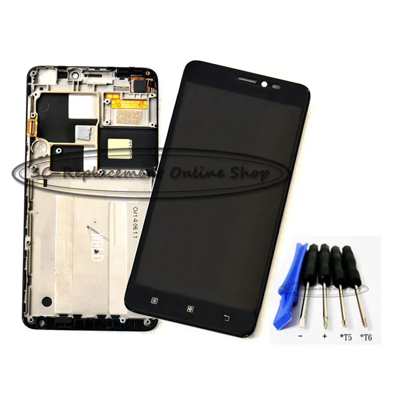 Черный ЖК дисплей + TP рамка для Lenovo S850E S850 S850T с сенсорным экраном дигитайзер