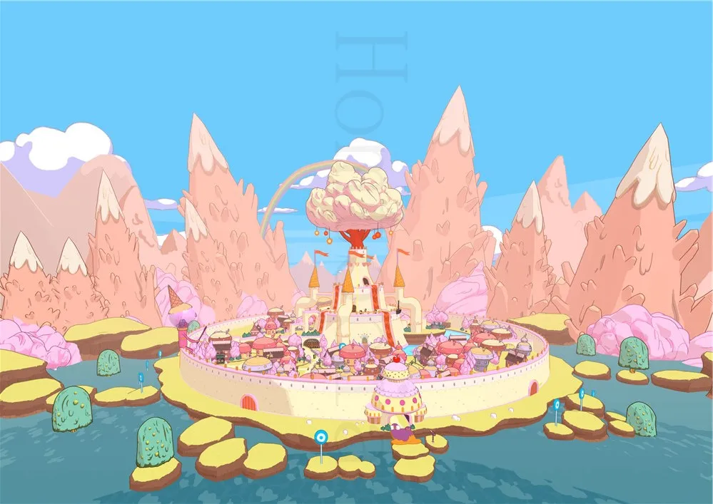 Цвет: желтый Adventure Time постеры, Мультяшные настенные наклейки, белая бумага с покрытием, принты для украшения дома, гостиной, спальни, бара, домашнего искусства, бренд - Цвет: Цвет: желтый