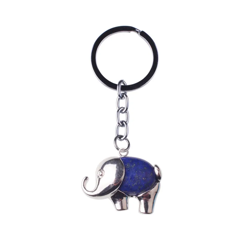 2017 Fashion Mascot Elephant Keychains Round Elegant Exquisite Car Key Chain & Bag Buckles Chaveiro Llaveros Kawaii