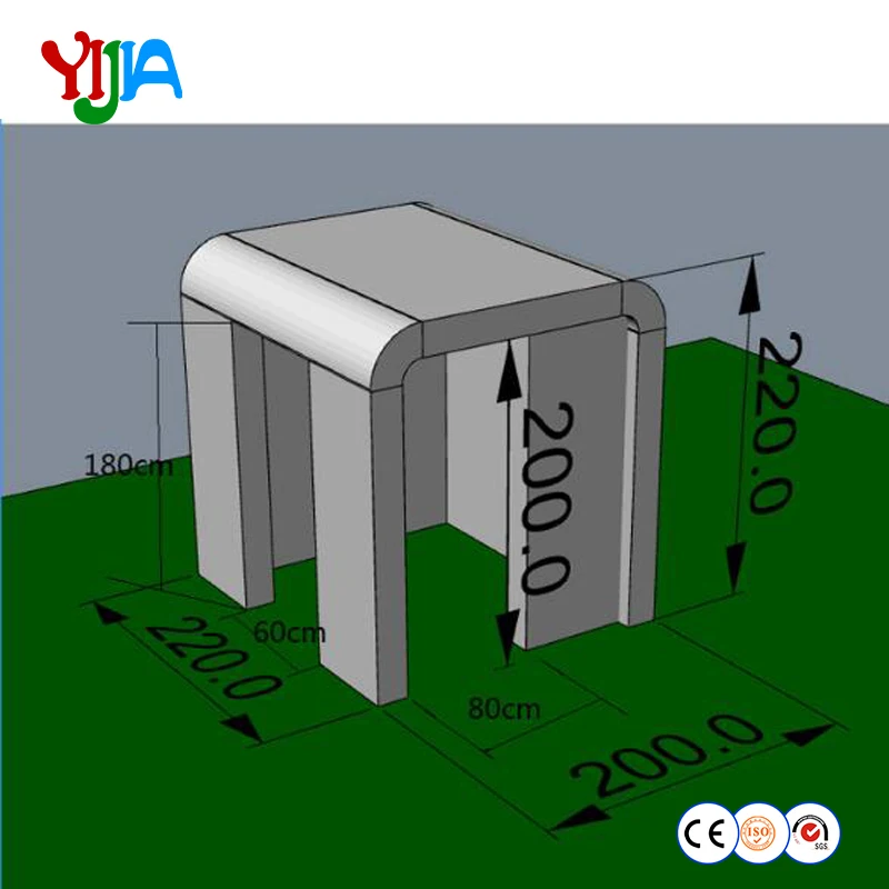 Светодиодный портативный надувной фотостенд с цветными изменяемыми полосками |