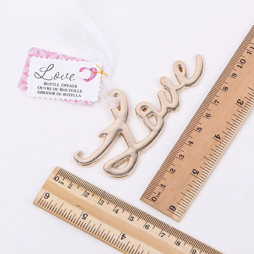 Креативная Золотая Серебряная открывалка для бутылок в форме сердца сплав