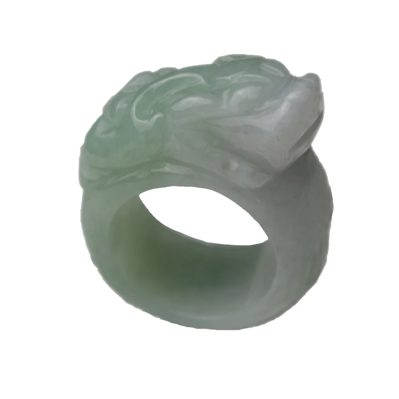 Натуральное кольцо jadeite pi xiu мужское властное из Бирмы&gt ювелирное изделие