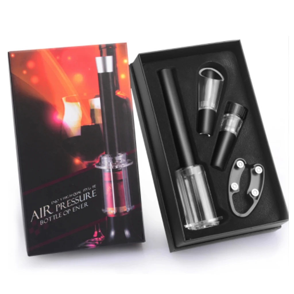 4 шт мульти Функция вина штопором набор воздуха Давление насоса бутылки