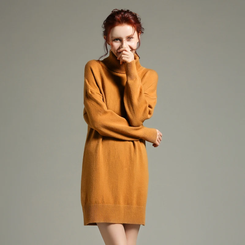 2018 new high collar sweater women's pullover wool bottoming long sleeve thick clothing | Женская одежда
