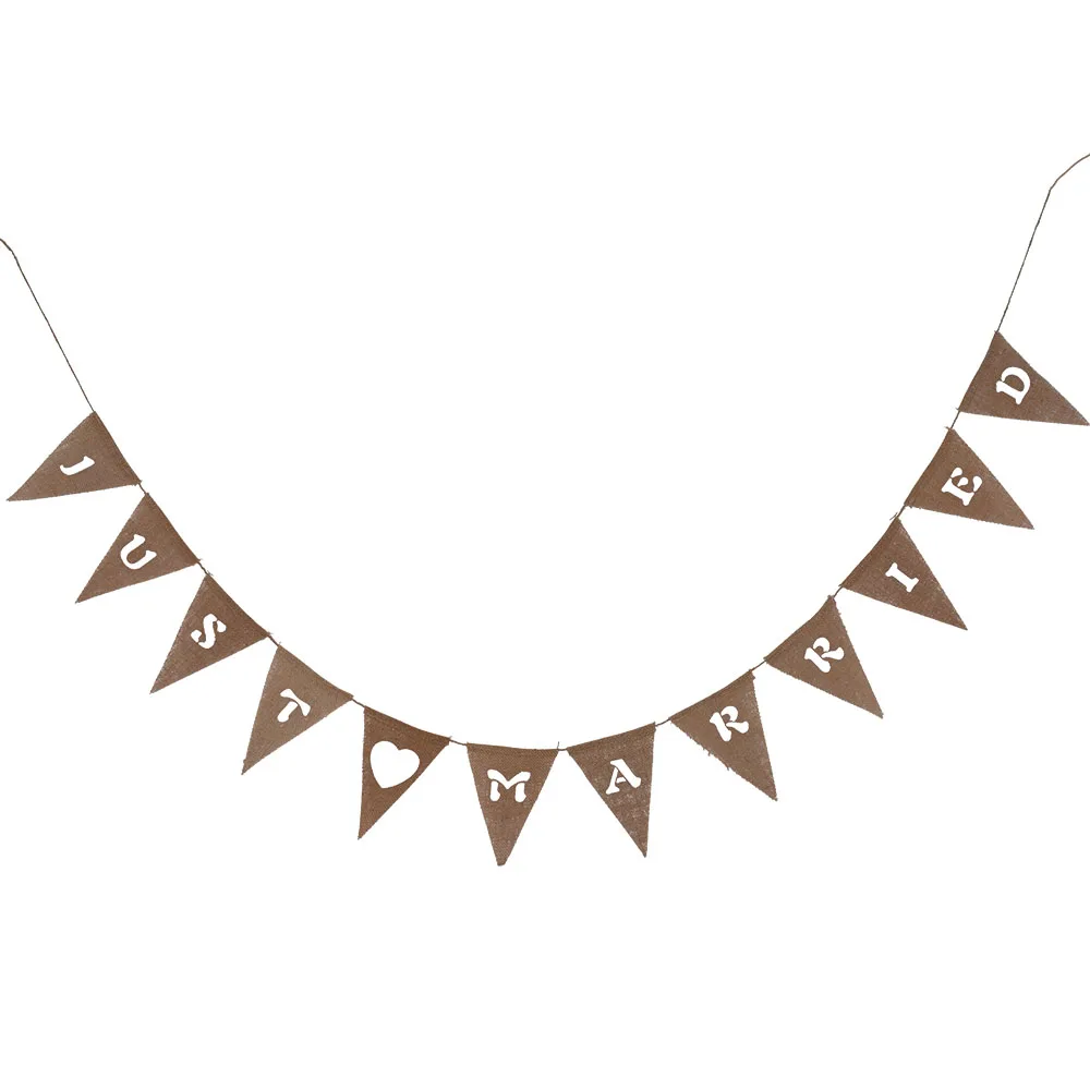 Льняной реквизит для свадебных фотографий Mr. Burlap джутовая веревка украшения